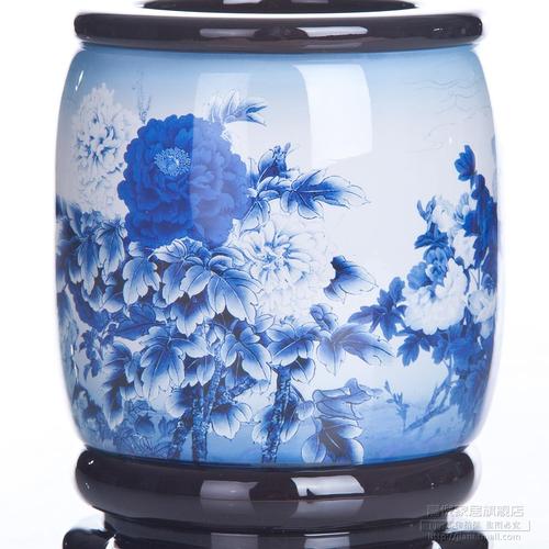 水晶彩印树脂摆件 清明上河图三件套烟灰缸名片夹笔筒工艺品【产品